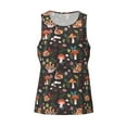 thumbnail image 4 of Fotbe Mushroom Snail Pattern Men's Quick Dry Workout Tank Top Gym Muscle Tee Fitness Bodybuilding Sleeveless T Shirt Breathable Workout Shirt-, 4 of 9