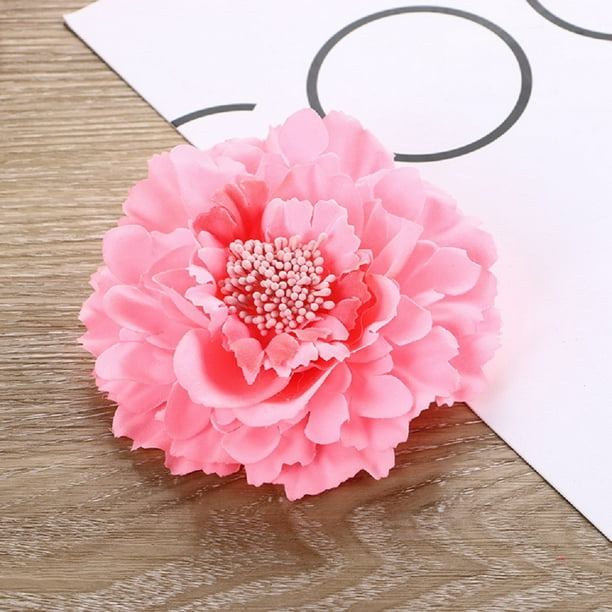 Iuhan Flower Peony Hair Clips Wedding Bridal Bridesmaid Prom Festival Hairpin Brooch Shrimp Red Walmart Com Walmart Com
