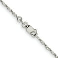 thumbnail image 3 of Sterling Silver 1.6mm Twisted Serpentine Chain (24 X 1.6) Made In India qpe39-24, 3 of 5