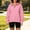 Pink, variant on Gamivast Quarter Zip Pullover Sweaters for Women Drop Shoulder Lapel Collar Sweatshirt Oversized Tunic Tops