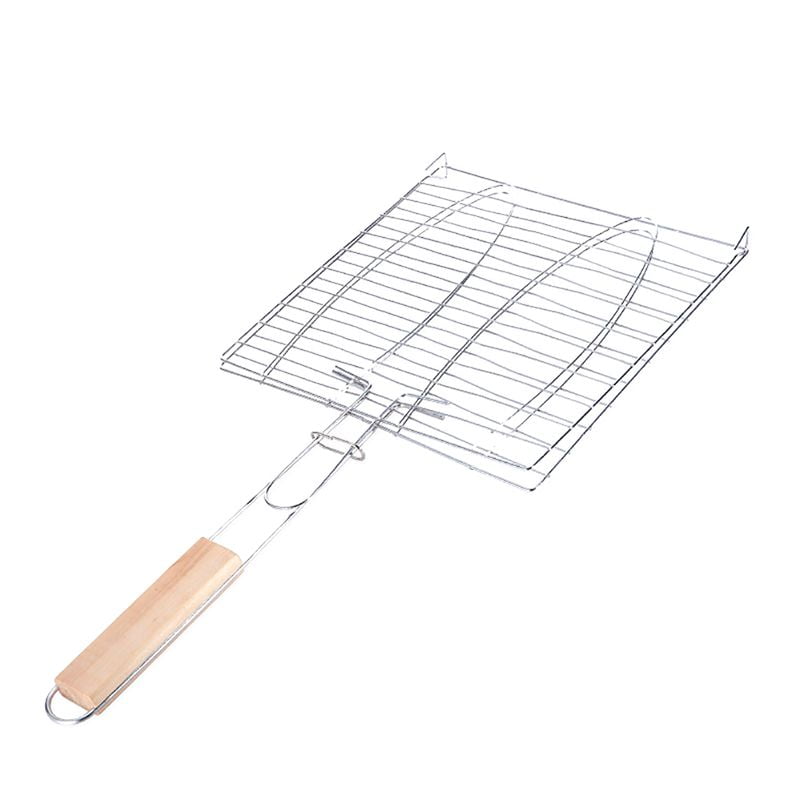 Folding Fish Grill Basket For BBQ And Picnic Tool