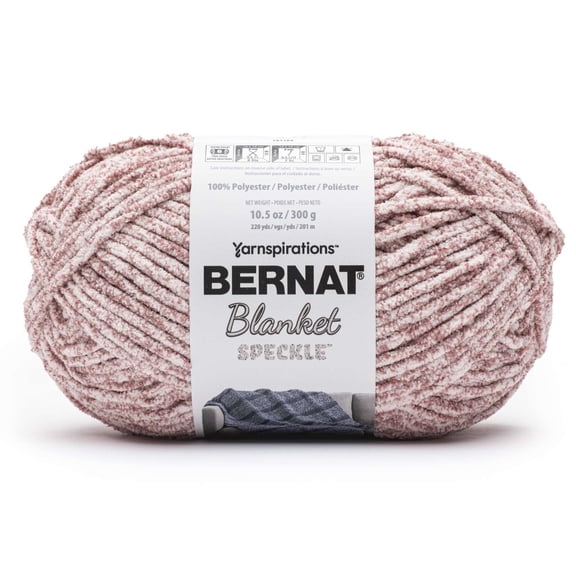 Bernat® Blanket Speckle™ #6 Super Bulky Polyester Yarn, Clay Brick 10.5oz/300g 220 Yards