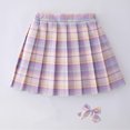 thumbnail image 2 of TAIAOJING Girls Skirts Autumn Plaid Children's Skirts Primary School Girls Children Autumn Half Pleated Skirt Suit For 4-5 Years, 2 of 3