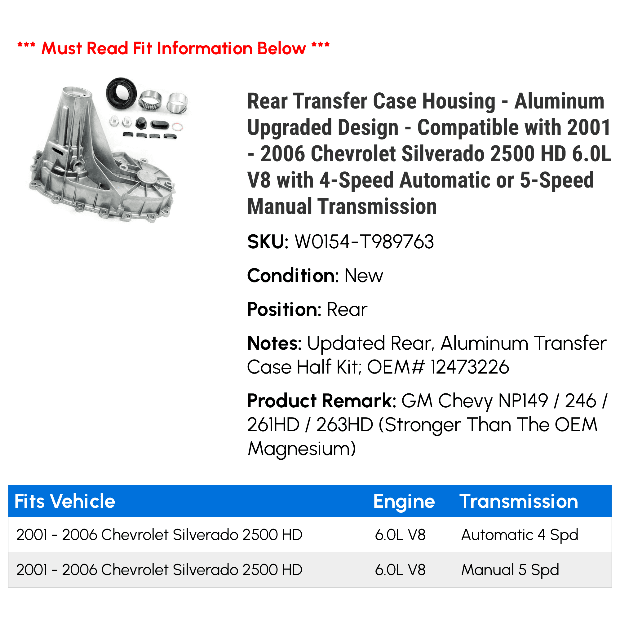 2002 Chevy Silverado 2500hd Transfer Case Rebuild Kit Outlet Deals