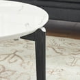 thumbnail image 4 of 24 Inch Small Coffee Table With Modern Marble Surface And Stable Legs For Living Space Stylish Beveled Rubberwood Home, 4 of 6