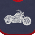 thumbnail image 4 of Inktastic Distressed Motorcycle Boys or Girls Baby Bib, 4 of 4