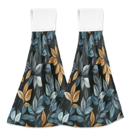 

2 Bathroom Towels Kitchen Towels 18.2x14In Velcro Hand Wipes Dish Cloths & Dish Towels Washroom Towels Face Towel Hand Wipes Pretty Green Leaves