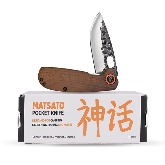 Matsato Folding Pocket Knife – EDC Compact Folding Knife for Camping, Fishing, Hiking, and Outdoor