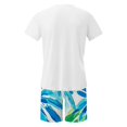 thumbnail image 4 of Mangas de Mano para Hombres, Impresión Hawaiana Suelta Casual, Pantalones Cortos Deportivos de Cintura Elástica Y Set de Blusa, 4 of 5