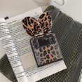 thumbnail image 5 of Lindo Estuche Rígido de Pu con Orejas de Conejo de Leopardo Compatible con Samsung Galaxy Z Flip 3 kaili Sencillez, 5 of 5