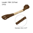 thumbnail image 2 of Unique Bargains 33 Feet 2mm Jute Twine, Jute Rope for Craft Projects Brown 3 Pack, 2 of 6