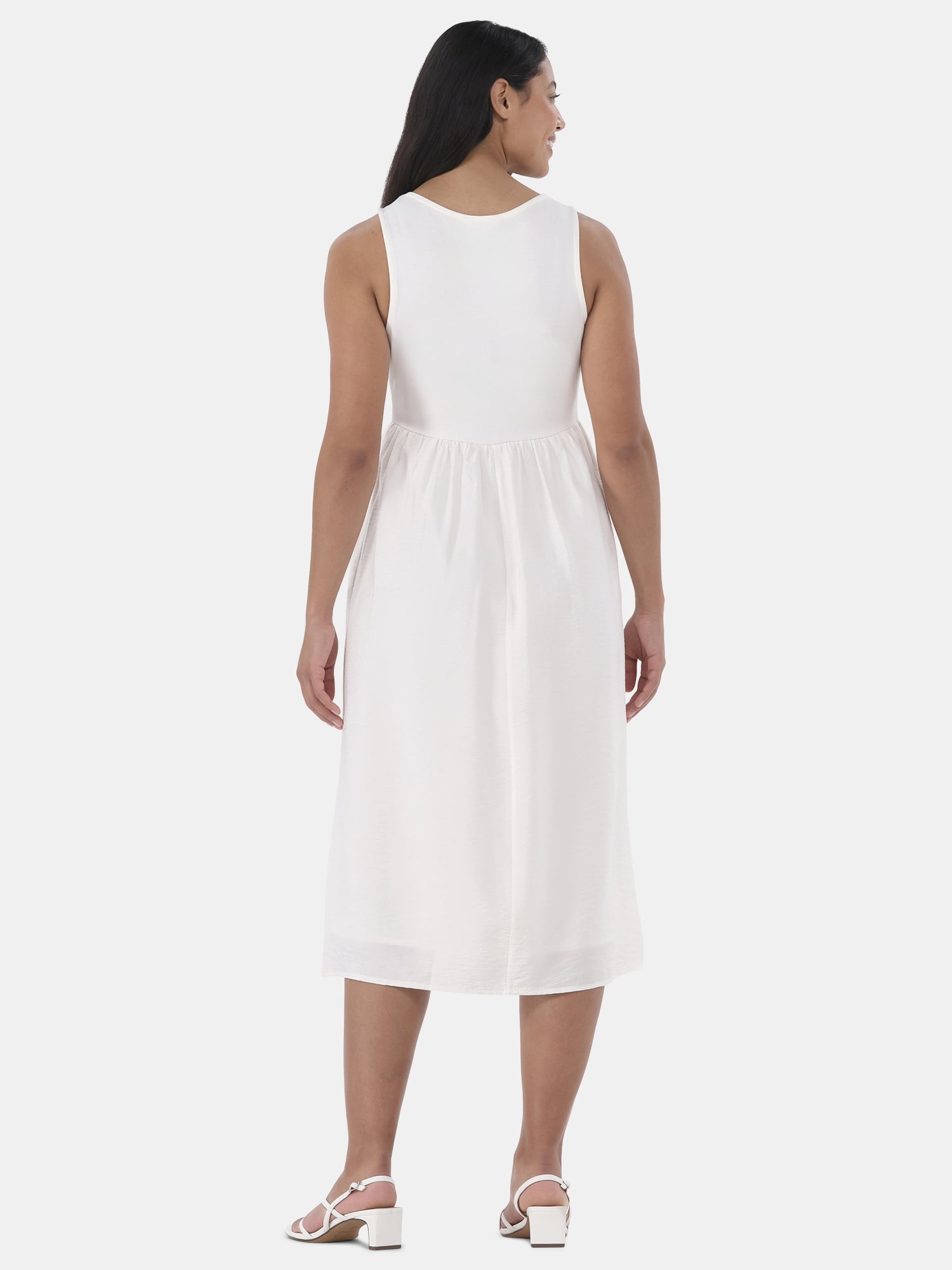 Time and Tru Women's and Women’s Plus Sleeveless Mix Tank Dress, Sizes XS-4X