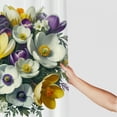 thumbnail image 3 of JRXY Crocuses Flowers Pictures Shower Curtain Multiple Sizes White, 3 of 6
