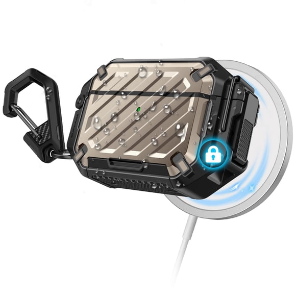 Case SUPCASE for AirPods Pro 3 w/ Lock & Carabiner Waterproof