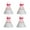 Red light, variant on 4pcs Light Weight LED Lighting Sport Badminton Night Training LED Glow Shuttlecocks For Outdoor Sports Easy to Use