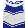 thumbnail image 5 of Doomiva Women's Adult Cheerleading Uniform Mini Pleated Skirt Schoolgirl Role Play Outfits Blue S, 5 of 7
