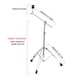 thumbnail image 2 of Soporte de Cymbal Irfora Soporte de platillos Recto y boom Soporte de platillos Patas de doble refuerzo Kit de batería ajustable en altura y ángulo Bastidor de soporte de platillos Heavy Dut Irfora Soporte de Cymbal, 2 of 6