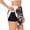 Black, variant on Patriotic Boxing Bear Art for Women's Double Layer Athletic Shorts High-Performance Gym Shorts with Inner Pocket, Elastic Waistband-Large