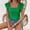 Green, variant on Womens Summer Shirts Women's 2024 Summer Ruffle Cap Sleeve Blouse Square Neck Textured Shirt Dressy Casual Tops(Red,Xl)
