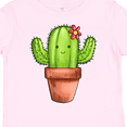thumbnail image 4 of Inktastic Cute Cactus with Flower Hairpiece Boys or Girls Toddler T-Shirt, 4 of 5