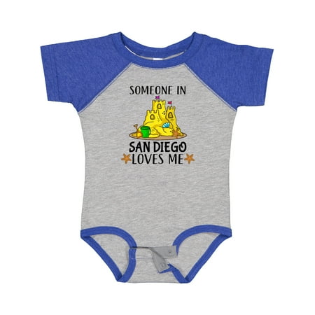 

Inktastic Someone in San Diego Loves Me Gift Baby Boy or Baby Girl Bodysuit