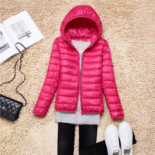 Chaqueta acolchada ultraligera con capucha para mujer, abrigos de plumón empaquetados en 15 colores, talla grande 5XL, 6XL, 7XL, primavera y otoño, novedad de 2022