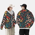 thumbnail image 5 of Picia Berries and Flowers Women's Men's UPF 50+ Sun Protection Hoodie Shirt Long Sleeve SPF Fishing Outdoor UV Hiking Lightweight Shirts-, 5 of 9