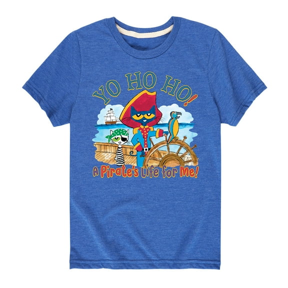 Pete The Cat - Pirate Yo Ho Ho - Toddler Short Sleeve Graphic T-Shirt