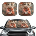 thumbnail image 2 of Saiise Adorable Chaton en Kimono pour Voiture Pliable Pare-Soleil (Lot de 2) Offre Protection Solaire avec un Design Pliable Facile pour Pare-Brise Pratique-Grand, 2 of 6