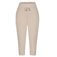 thumbnail image 6 of Capri Pants For Women,Comfy Shorts Shorts For Women Plus Size Gym Shorts Knee Length Shorts Ladies Bermuda Shorts Knee Length Workout Sweatpants High Waist Shorts Muslin Shorts Women, 6 of 7