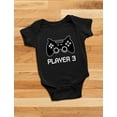 thumbnail image 6 of Gamer Shirts For Dad, Mom & Baby Player 1 2 3 Father Mother Shirts Baby Bodysuit Dad Black XXL / Mom Black M / Baby Black 12M (6-12M), 6 of 7