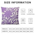 thumbnail image 5 of RUIYC  Farmhouse Floral Leaves Decorative Throw Pillow Cover , Boho Tufted Flowers Pattern Chic Cushion Case for Couch Bed Sofa Living Room (Lavender), 5 of 5