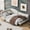Beige, variant on Solid and Stable Twin Size Upholstered Daybed with Headboard and Armrest, Support Legs (Grey)
