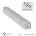 thumbnail image 3 of Aluminum Mezuzah Case with 3D Painted Shin Design Easy Peel and Stick Judaica Door Mezuzah for Parchment Scroll (Grey/White, 7 Inches), 3 of 5