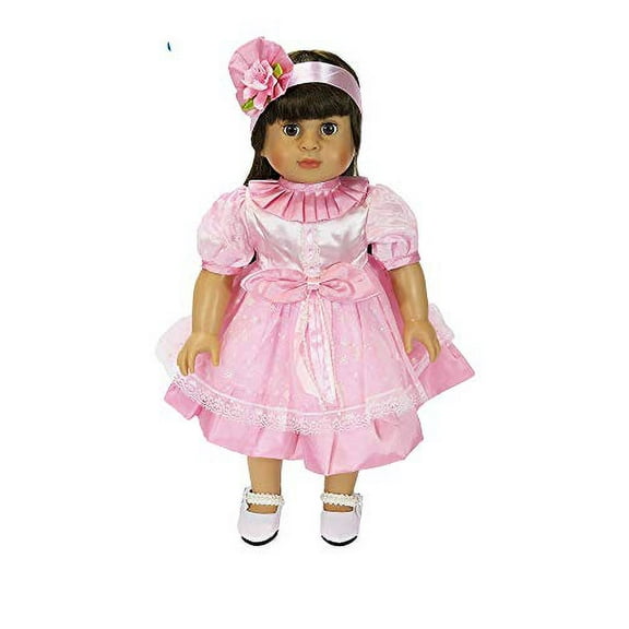 American Fashion World Light Pink Sunday Dress Made to fit 18 inch dolls