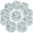 thumbnail image 1 of Cabezas de hortensia de seda flojery con flores artificiales, 10 unidades, color azul lago Flojery Ver descripción, 1 of 6