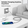 thumbnail image 4 of Cable de carga Basesailor USB tipo C de 3 m, paquete de 2 unidades para Samsung, 4 of 5