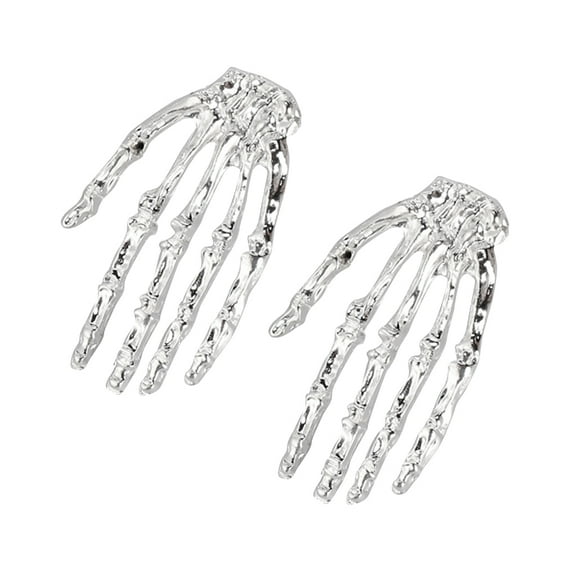 yotijay Pair Hell Hand Earring Ear Stud Gothic Emo Jewelry