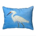thumbnail image 1 of Betsy Drake ZP1087 20 x 24 Po Traque de l'Aigrette Enneigée Extra Large Oreiller Intérieur et Extérieur avec Cordon, 1 of 1