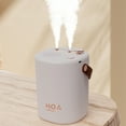 thumbnail image 6 of Portable Humidifier, Noiseless Aroma Diffuser for Home Office Yoga, 2000ml Tank with Auto Off Protection, Flame Effect LED Light, Ultra-Silent 25dB, USB Powered, Adjustable Mist, 6 of 6