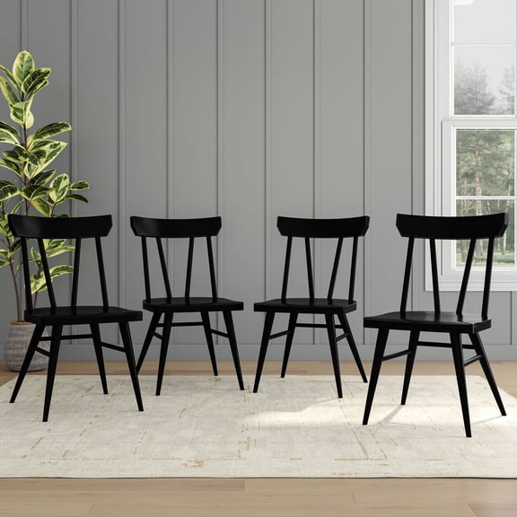 Windsor Dining Chair (4 pack), Black