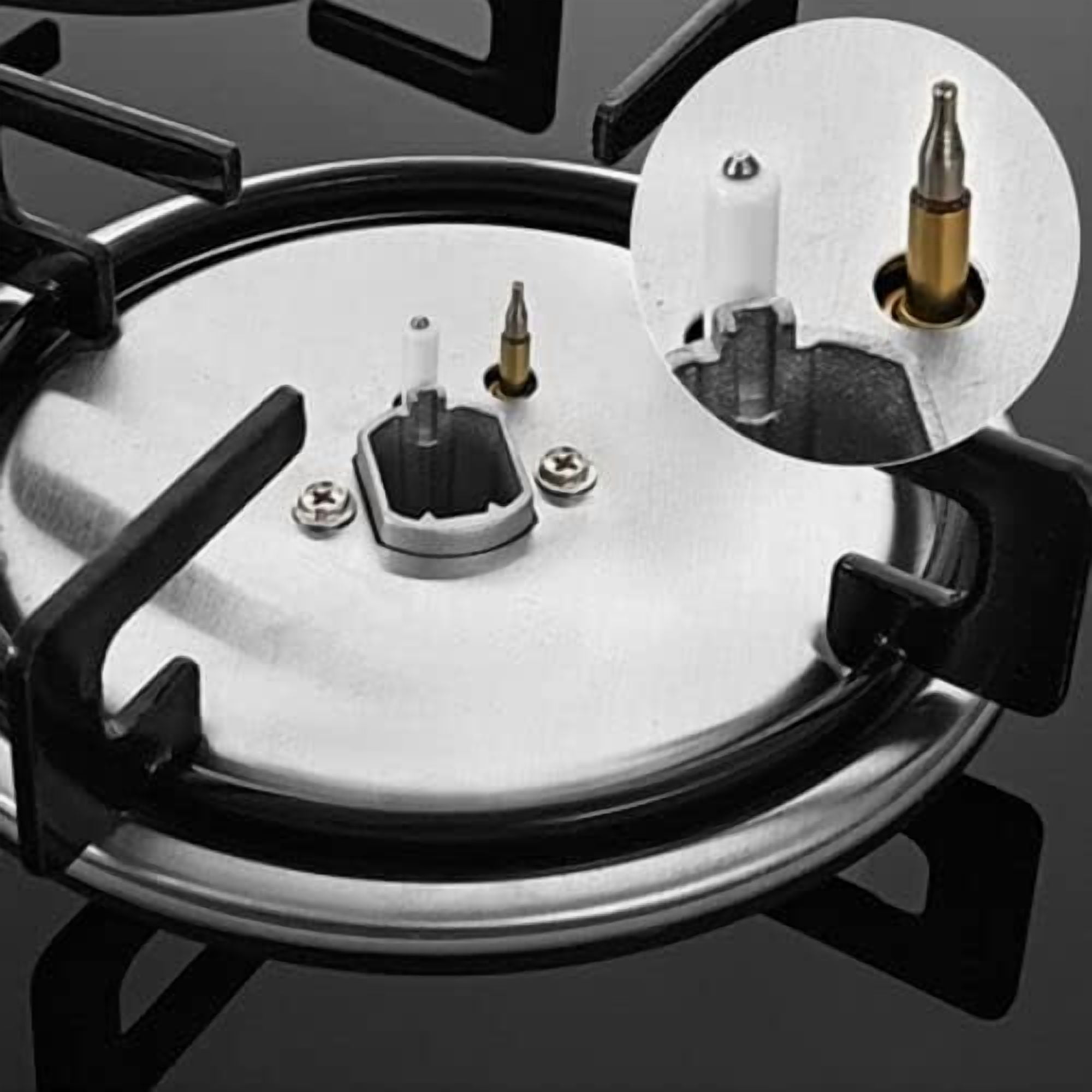 Miumaeov 23” Built-in Gas Cook Cooktop Stove, 4 Burner NG/LPG Gas Hob Cooktop Electronic Ignition High-Power Gas Stove Countertop Tempered Glass