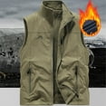 thumbnail image 2 of DIOAZUD Gilet Grande Taille pour Hommes Hiver Sans Manches Doublé en Molleton Veste Réversible de Pêche Randonnée Gilets Vestes Thermiques avec Poches à Glissière, 2 of 5