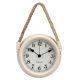 thumbnail image 1 of Lifestyle Morloge Murale（22cm）, Reloj de Hojalata, Reloj de Pared Decorativo, Nostalgia, Marítimo, Con Cordón, Gris, 1 of 5