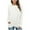 White, variant on Drses Women's Long Sleeve Tunic Tops Casual Crewneck T-Shirts Front Twist Top Tee Blouse For Leggings Tunic Tops For Leggings For Women