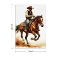 thumbnail image 3 of 4 Pcs Funny Kitchen Towels,Cowboy Riding Horse Microfiber Dish Towels,Kitchen Tea Towels,Kitchen Towel Set (18" X 26"), 3 of 3