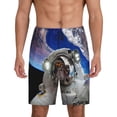 thumbnail image 1 of Fotbe Astronaut in Outer Space Pantalones Cortos de Pijama para Hombre, Ropa de Dormir, Pantalones de Pijama Cortos para Hombre-Medium, 1 of 6