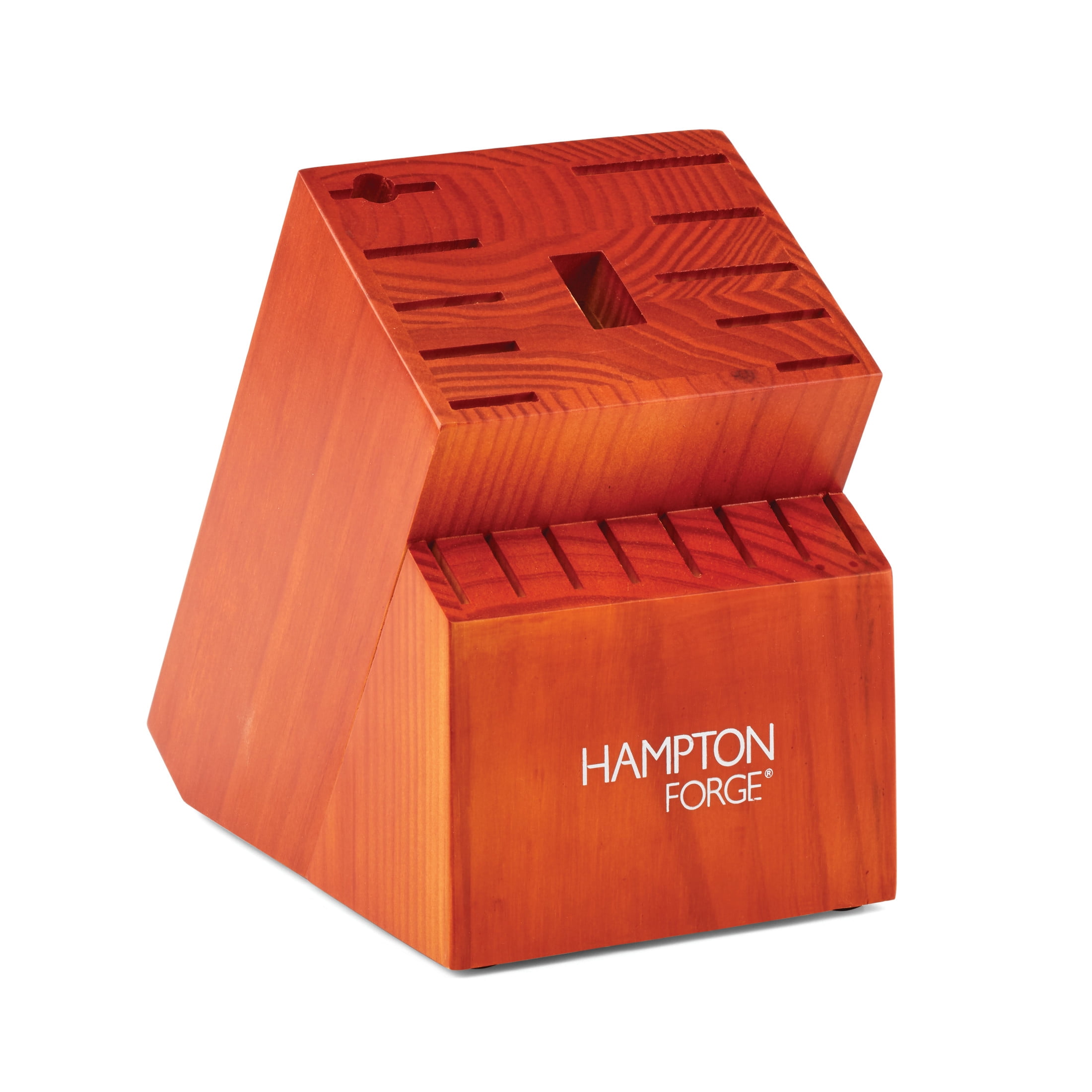Hampton Forge Atlantis 20-Piece Stainless Steel Kitchen Knife Block Set, Silver