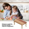 thumbnail image 4 of Dollhouse Decoration Accessories,Living Room Tea Table for 1/12 Dollhouse Simulation Wooden Mini Furniture Model Accessory, 4 of 9