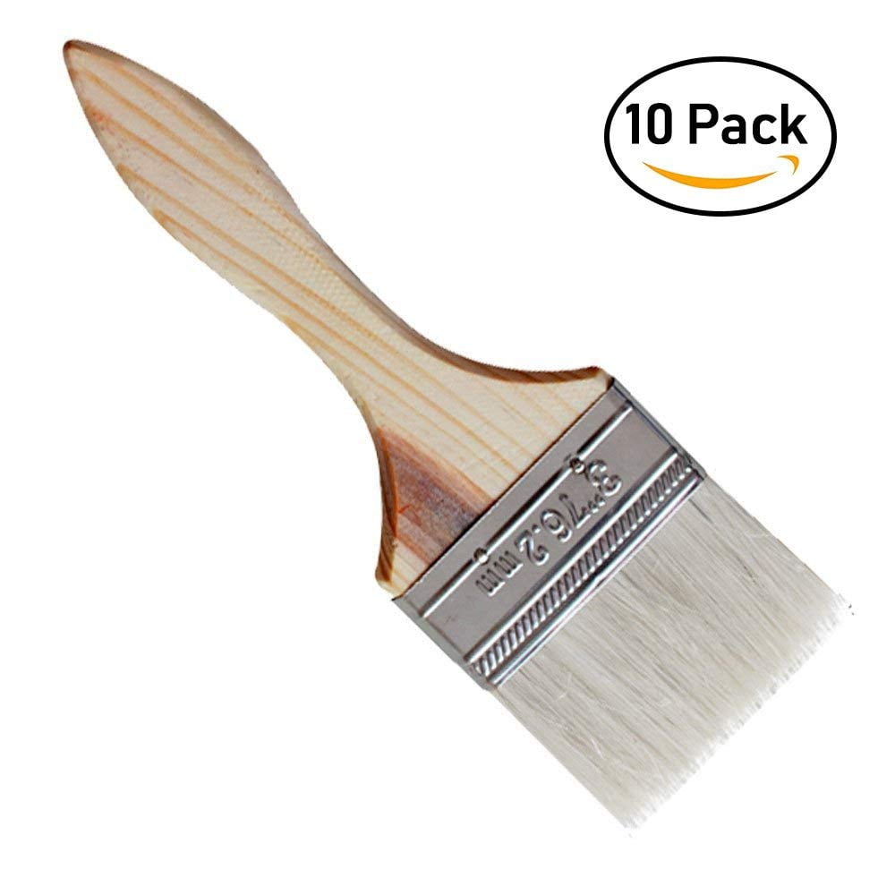 Setmas Wool Paint Brushes Barbecue Sauce Brushes Wood Handles Smooth